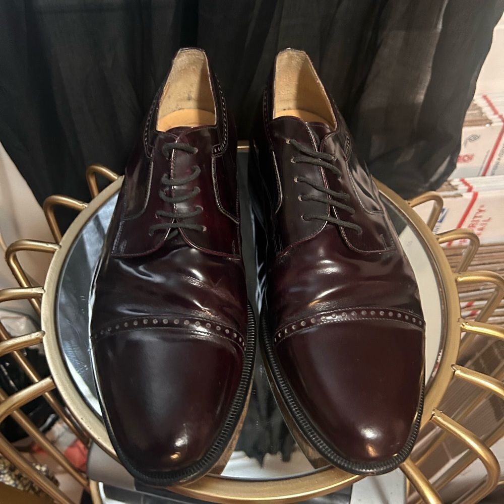 Bruno Magli Oxford Shoes Burgundy